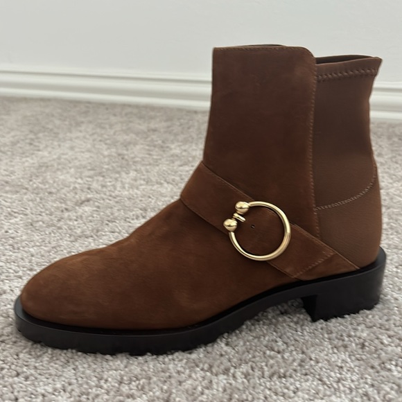 STUART WEITZMAN Luxering brown Booties - Picture 3 of 5